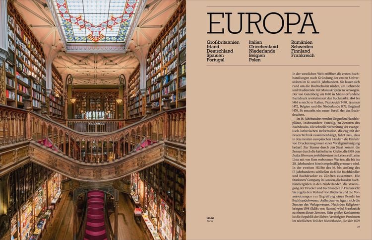 Produktbild: Die sch&ouml;nsten Buchhandlungen der Welt
