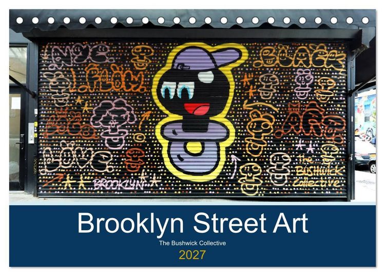 Produktbild: Brooklyn Street Art (Tischkalender 2027 DIN A5 quer), CALVENDO Monatskalender