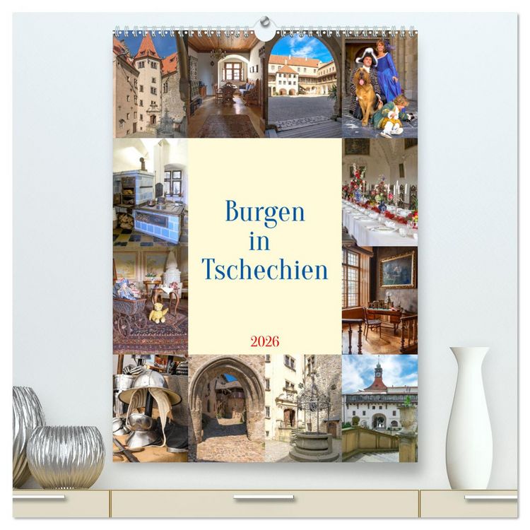 Produktbild: Burgen in Tschechien (hochwertiger Premium Wandkalender 2026 DIN A2 hoch), Kunstdruck in Hochglanz