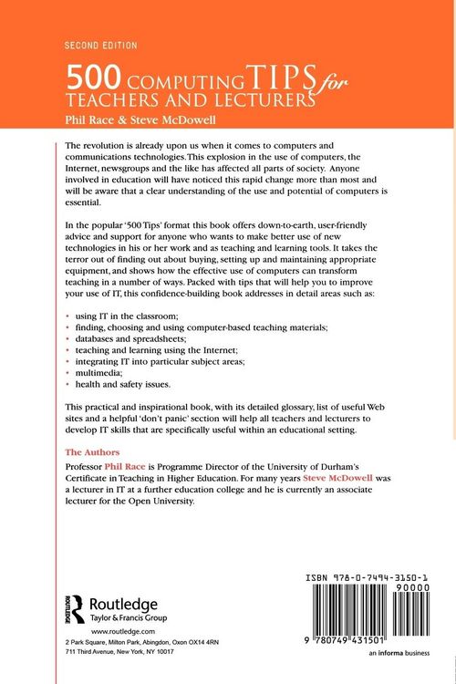 Produktbild: 500 Computing Tips for Teachers and Lecturers