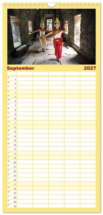 Produktbild: Familienplaner 2027 - Faszinierendes Asien - Eine Kulturreise in den Fernen Osten mit 5 Spalten (Wandkalender, 21 x 45 cm) CALVENDO