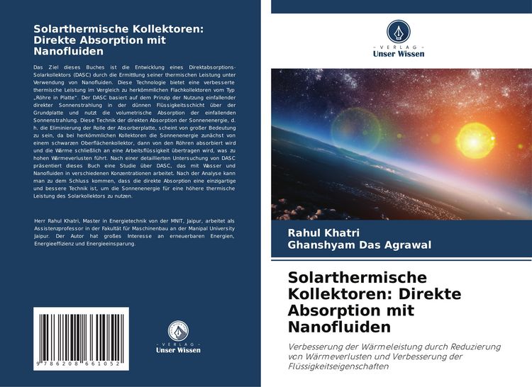 Produktbild: Solarthermische Kollektoren: Direkte Absorption mit Nanofluiden