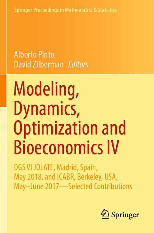 Produktbild: Modeling, Dynamics, Optimization and Bioeconomics IV