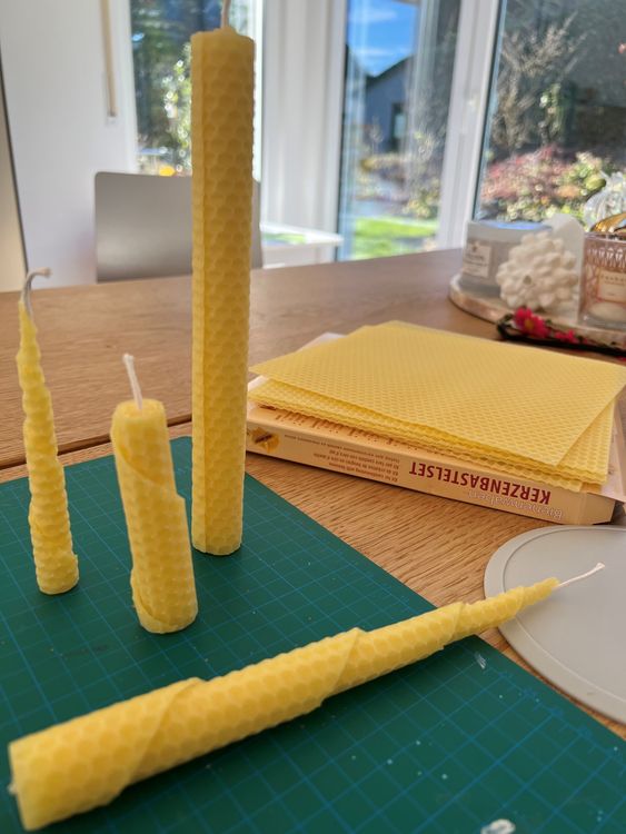 Produktbild: PEBARO WACHS-SET 1 - Bienenwaben-Kerzenbastelset, Naturprodukt, Bienenwachs-Kerzen