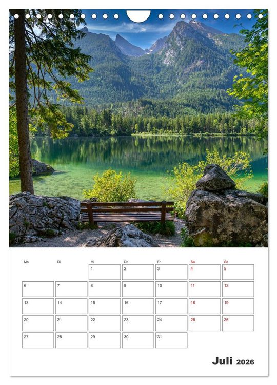 Produktbild: Oberbayerische Alpen (Wandkalender 2026 DIN A4 hoch), CALVENDO Monatskalender