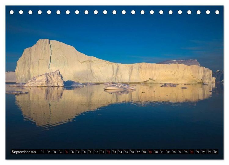 Produktbild: Ilulissat Eisfjord, Gr&ouml;nland. EIS - FORM UND LICHT (Tischkalender 2027 DIN A5 quer), CALVENDO Monatskalender