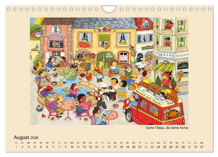 Produktbild: Wimmelbilder (Wandkalender 2026 DIN A4 quer), CALVENDO Monatskalender