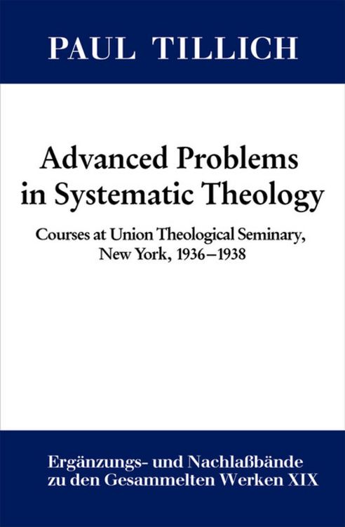 Produktbild: Advanced Problems in Systematic Theology