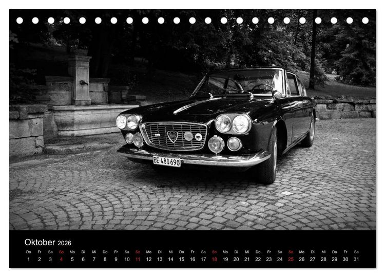 Produktbild: Lancia Flavia (Tischkalender 2026 DIN A5 quer), CALVENDO Monatskalender
