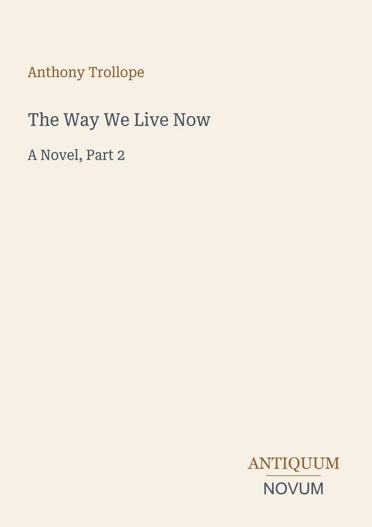 Produktbild: The Way We Live Now