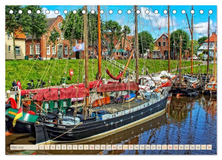 Produktbild: Reise an die Nordsee - Carolinensiel (Tischkalender 2026 DIN A5 quer), CALVENDO Monatskalender