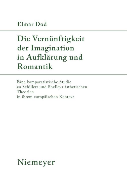 Produktbild: Die Vern&uuml;nftigkeit der Imagination in Aufkl&auml;rung und Romantik