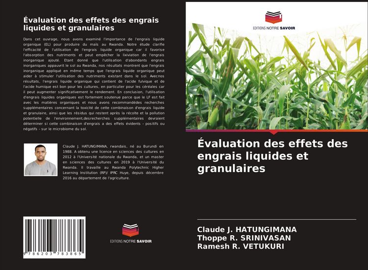 Produktbild: &Eacute;valuation des effets des engrais liquides et granulaires