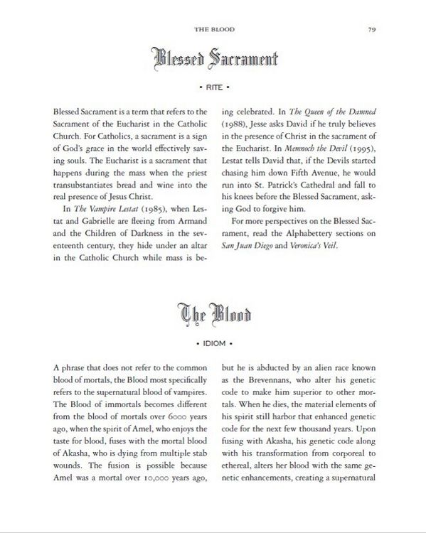 Produktbild: Anne Rice's Vampire Chronicles An Alphabettery