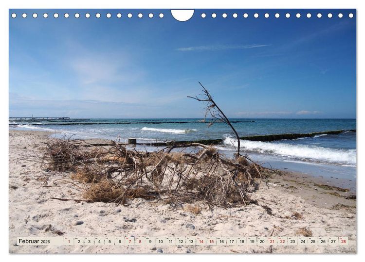 Produktbild: Ostseebad Wustrow K&uuml;stenimpressionen (Wandkalender 2026 DIN A4 quer), CALVENDO Monatskalender