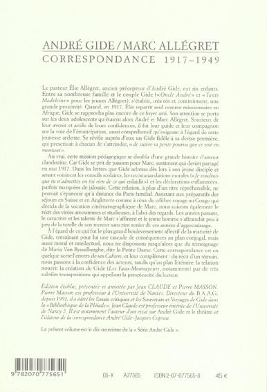Produktbild: Correspondance 1917-1949