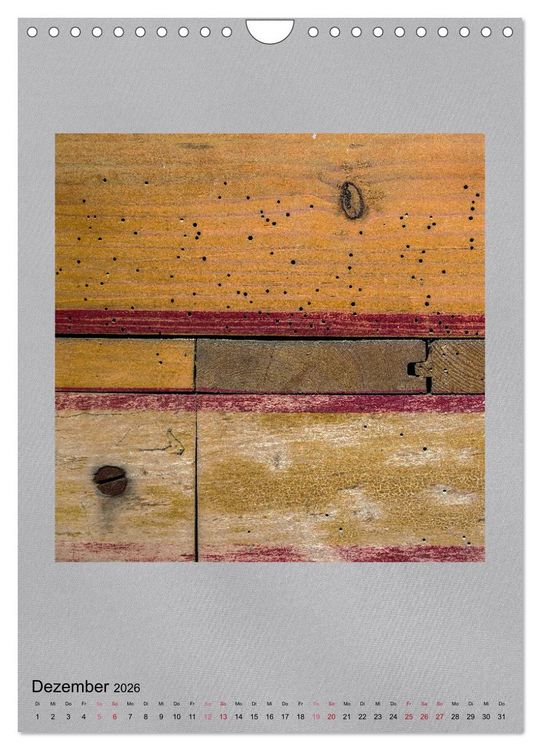 Produktbild: Holz in alten Verbindungen (Wandkalender 2026 DIN A4 hoch), CALVENDO Monatskalender