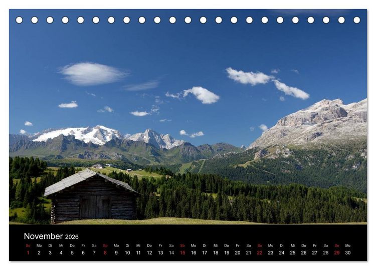 Produktbild: Ladinien - Wo S&uuml;dtirol am sch&ouml;nsten ist (Tischkalender 2026 DIN A5 quer), CALVENDO Monatskalender