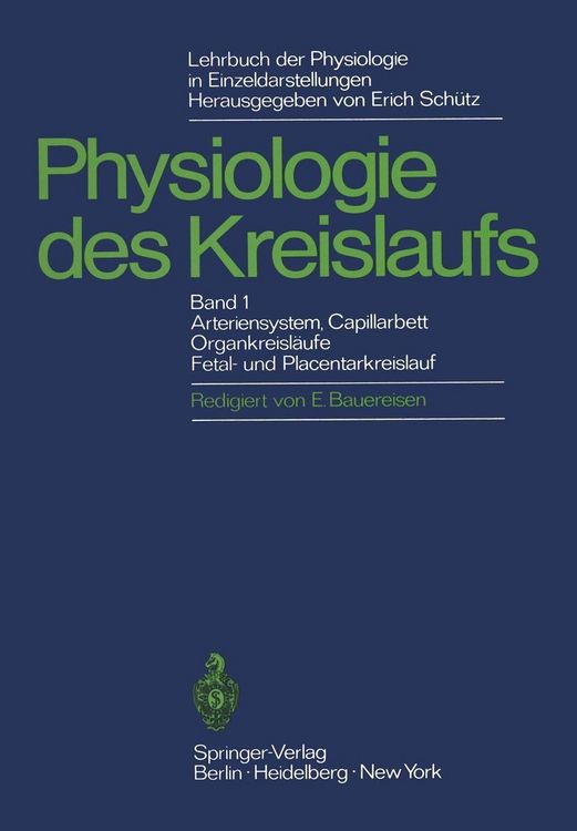 Produktbild: Lehrbuch der Physiologie in Einzeldarstellungen