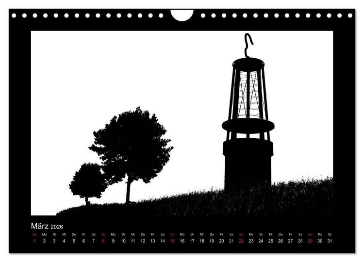 Produktbild: Ruhrpott und Niederrhein in Schwarzwei&szlig; (Wandkalender 2026 DIN A4 quer), CALVENDO Monatskalender