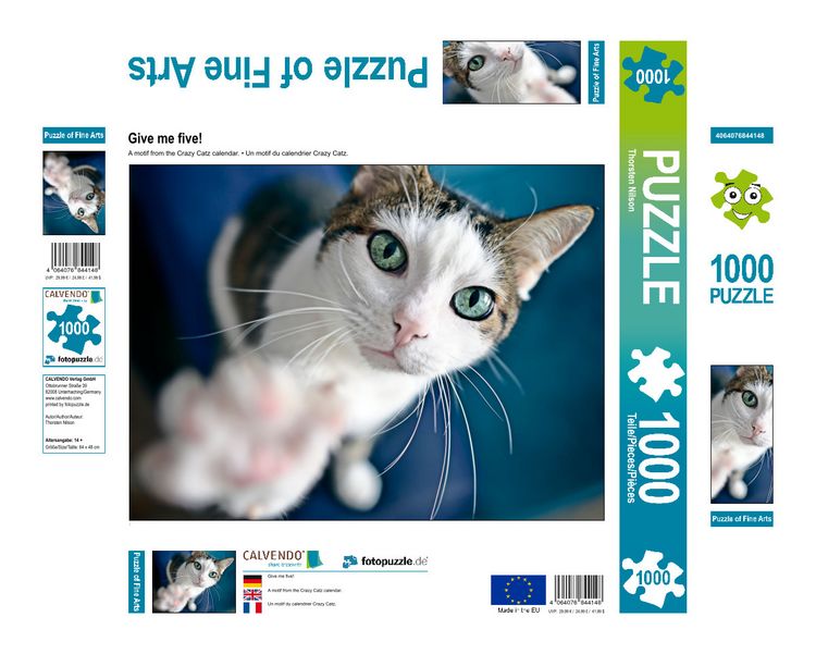 Produktbild: CALVENDO Puzzle Ein Motiv aus dem Kalender Crazy Catz. | 1000 Teile Lege-Gr&ouml;&szlig;e 64x48cm Foto-Puzzle f&uuml;r gl&uuml;ckliche Stunden