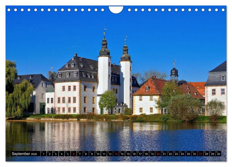Produktbild: Schl&ouml;sser und Burgen in Sachsen (Wandkalender 2026 DIN A4 quer), CALVENDO Monatskalender