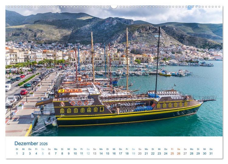 Produktbild: Kalimera Kalymnos (Wandkalender 2026 DIN A2 quer), CALVENDO Monatskalender