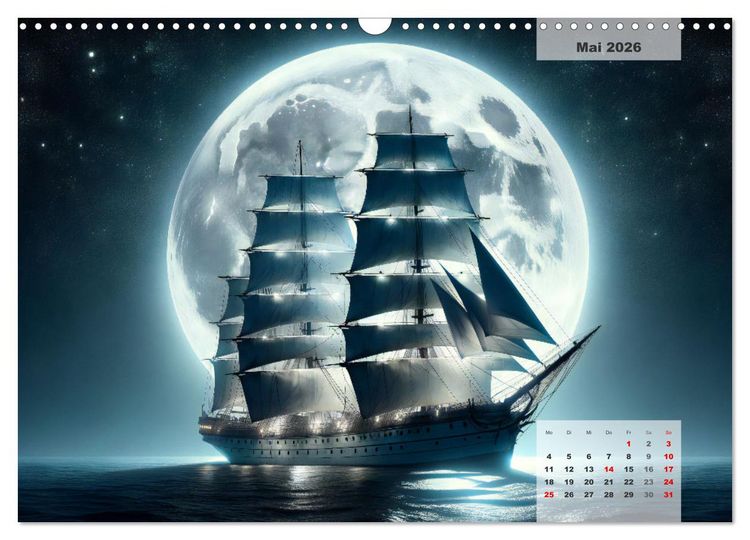 Produktbild: Die Befreiung der Flaschenschiffe - Historische Segelschiffe (Wandkalender 2026 DIN A3 quer), CALVENDO Monatskalender