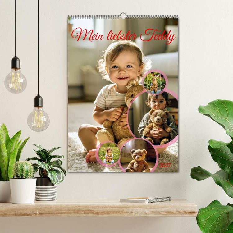 Produktbild: Mein liebster Teddy (Wandkalender 2027 DIN A2 hoch), CALVENDO Monatskalender