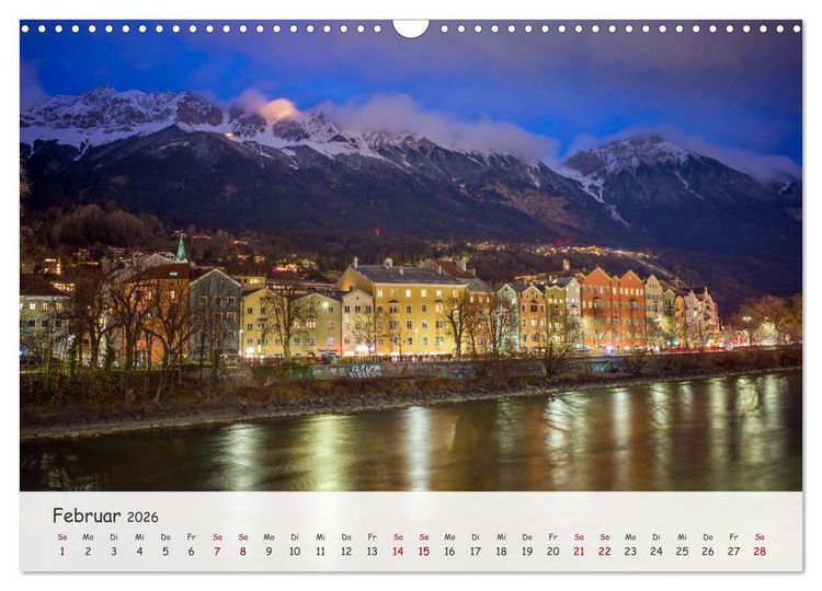 Produktbild: Innsbruck - Die sch&ouml;ne Hauptstadt Tirols (Wandkalender 2026 DIN A3 quer), CALVENDO Monatskalender