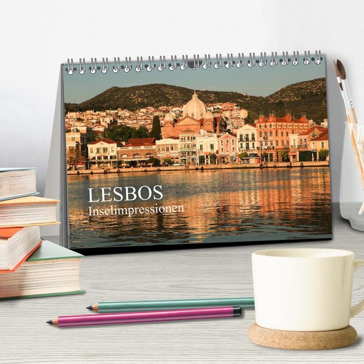 Produktbild: Lesbos - Inselimpressionen (Tischkalender 2026 DIN A5 quer), CALVENDO Monatskalender