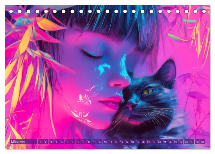 Produktbild: Magische Liebe - Mensch und Tier (Tischkalender 2026 DIN A5 quer), CALVENDO Monatskalender