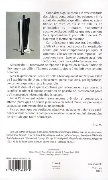 Produktbild: Certitudes n&eacute;gatives