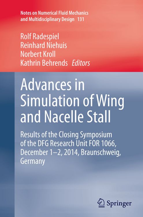 Produktbild: Advances in Simulation of Wing and Nacelle Stall