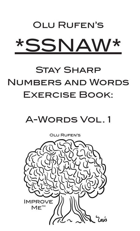 Produktbild: Olu Rufen's Stay Sharp Numbers & Words Exercise Book
