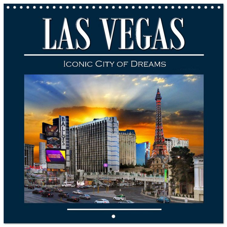 Produktbild: Las Vegas, Iconic City of Dreams (Wall Calendar 2026 12 &times; 12 Inch) CALVENDO 12 Month Wall Calendar