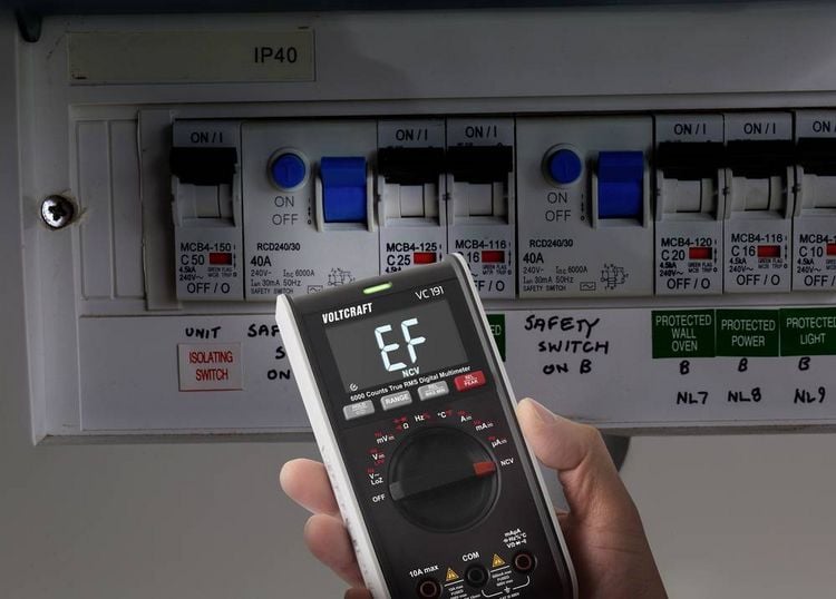 Produktbild: VOLTCRAFT VC191 Hand-Multimeter digital LoZ CAT III 600V Anzeige (Counts): 6000
