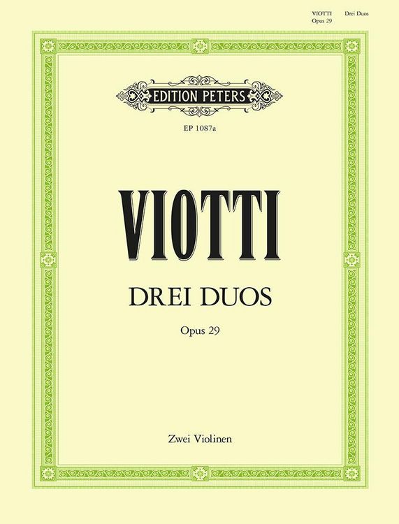 Produktbild: 3 Duets for Violin, Op. 29