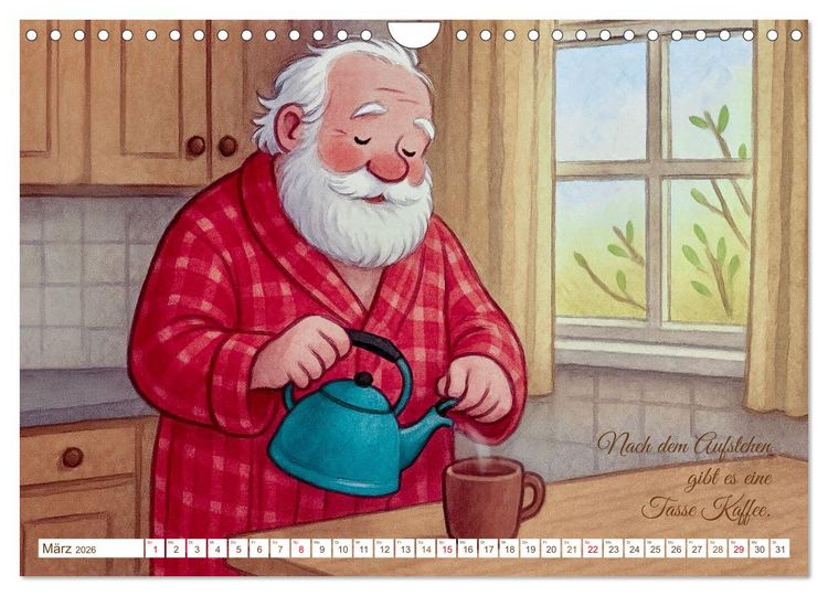 Produktbild: Was macht der Weihnachtsmann? (Wandkalender 2026 DIN A4 quer), CALVENDO Monatskalender