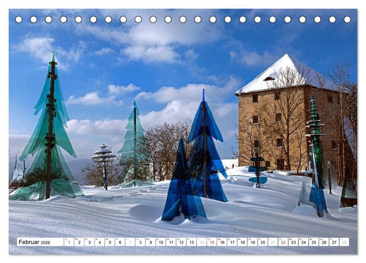 Produktbild: Gl&auml;serne Attraktionen - Glaskunst im Bayerischen Wald (Tischkalender 2026 DIN A5 quer), CALVENDO Monatskalender
