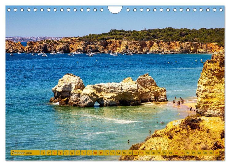 Produktbild: Algarve pur (Wandkalender 2026 DIN A4 quer), CALVENDO Monatskalender
