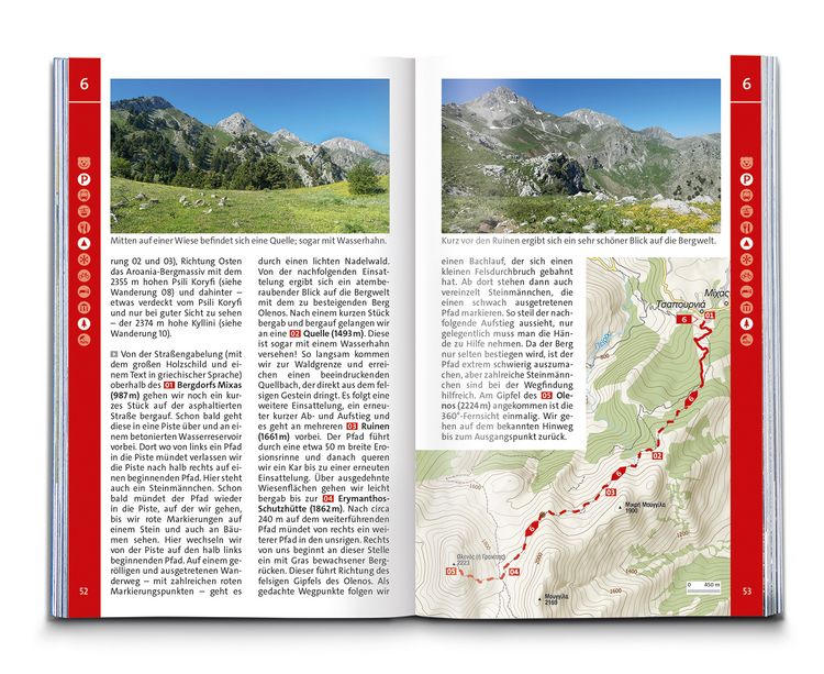 Produktbild: KOMPASS Wanderf&uuml;hrer Peloponnes, 55 Touren mit Extra-Tourenkarte