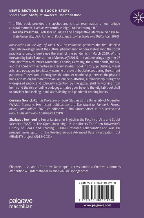 Produktbild: Bookshelves in the Age of the COVID-19 Pandemic