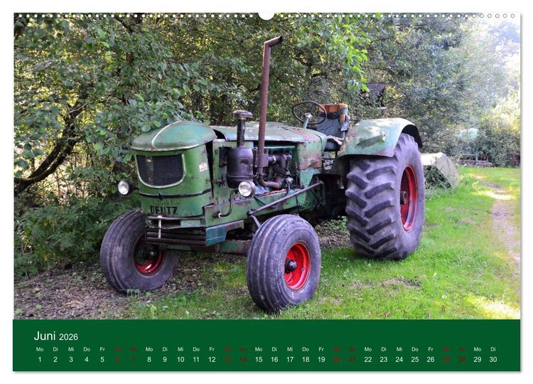 Produktbild: TRECKER-SCHLEPPER. Unverzichtbare Helfer in der Landwirtschaft (hochwertiger Premium Wandkalender 2026 DIN A2 quer), Kunstdruck in Hochglanz