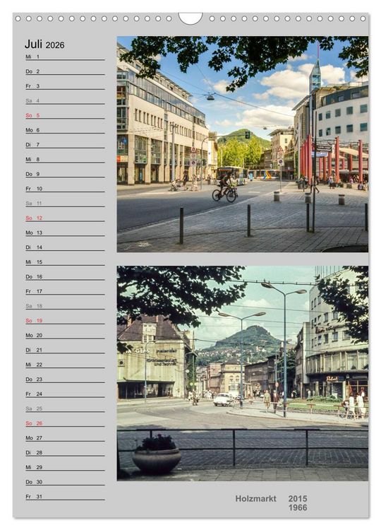 Produktbild: Jena im Wandel (Wandkalender 2026 DIN A3 hoch), CALVENDO Monatskalender