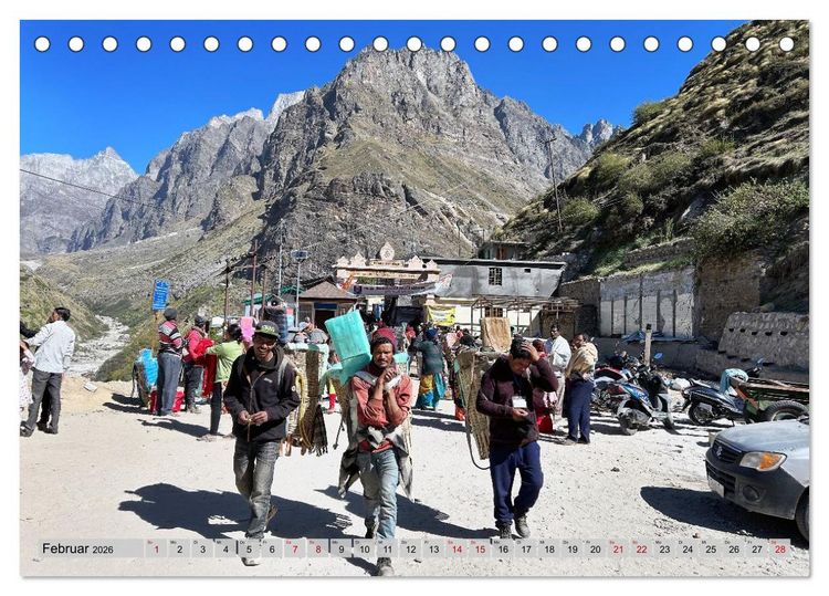 Produktbild: Uttarakhand &ndash; Land der G&ouml;tter (Tischkalender 2026 DIN A5 quer), CALVENDO Monatskalender