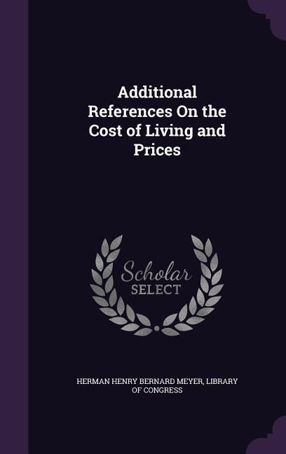 Produktbild: Additional References On the Cost of Living and Prices