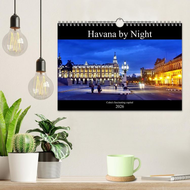 Produktbild: Havana by Night - Cuba's fascinating capital (Wall Calendar 2026 DIN A4 landscape), CALVENDO 12 Month Wall Calendar