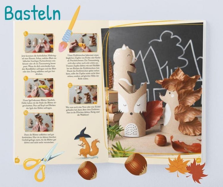 Produktbild: Basteln & Spielen mit Petronella Apfelmus - 99 zauberhafte Ideen f&uuml;r Herbst und Winter