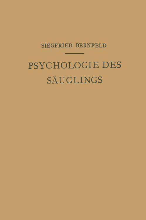 Produktbild: Psychologie des S&auml;uglings